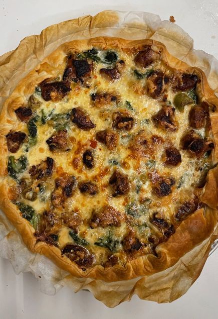 Quiche di salsiccia e friarielli